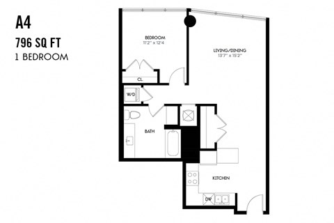 One Bedroom A4 APEX The One